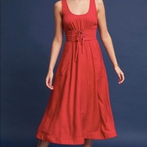 Anthropologie Tracey Reese Red dress